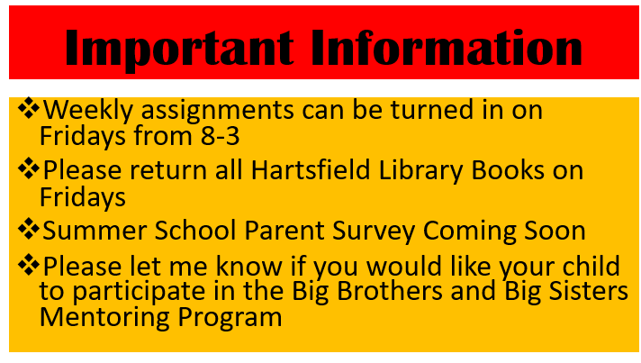 Important Info 